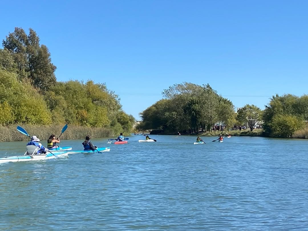Kayak en Rio Chubut y Playa Uni贸n